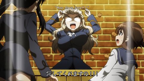 Strike Witches: Road to Berlin - Perrine busted