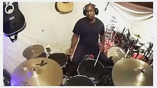 Practicing drums to a metronome