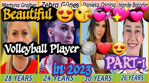 Beautiful 😍😘💞💖 Volleyball Player in 2023|Comparison Video| Comparison | Best Data With Ravi