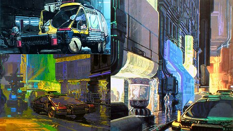 Syd Mead's Incredible Futuristic Concept Art For Blade Runner