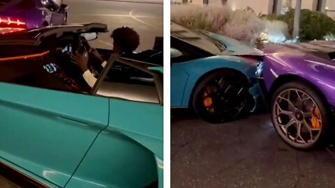 LAMBORGINI AVENTADOR SMASHED! TATE CLIPS