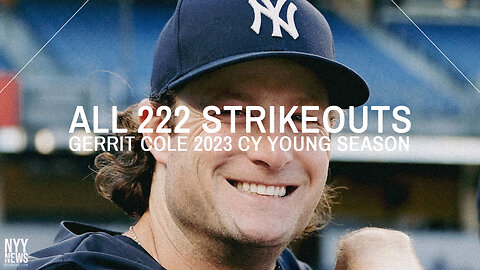 ALL of Gerrit Cole's 222 Strikeouts in 2023 (Cy Young) Yankees Season - Highlights