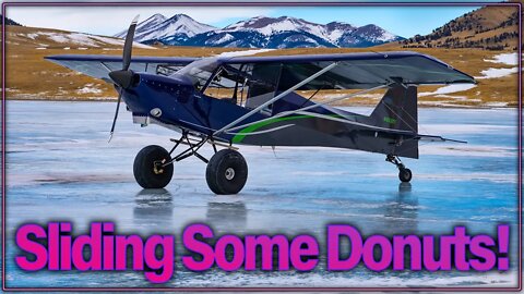 DRIFTING on a frozen LAKE with an AIRPLANE! | Turbocharged RANS S-7S