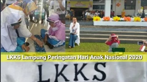 Peringati Hari Anak Nasional 2020, Ketua LKKS Lampung Riana Sari Arinal mendongeng dan main engklek