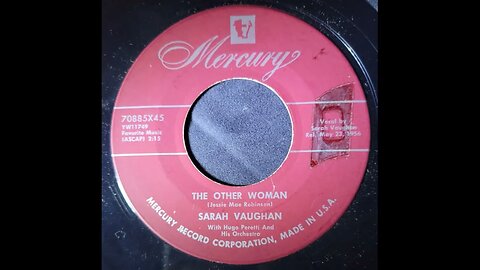 Sarah Vaughan With Hugo Peretti and His Orchestra - The Other Woman