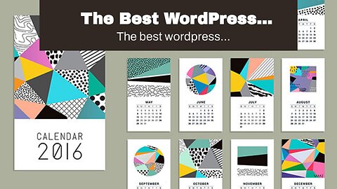 The Best WordPress Calendar Designs 2017