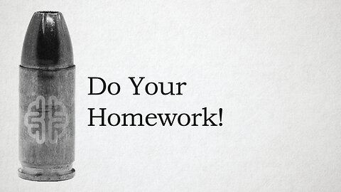 Do Your Homework!