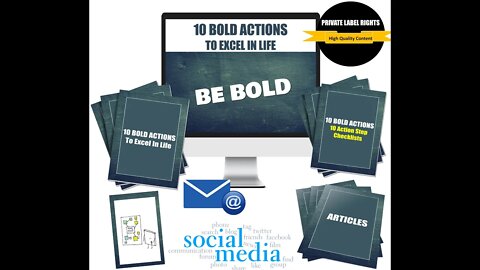 10 Bold Actions To Excel In Life PLR – Guides And Action Step Checklists - JR Lang Mega PLR Pack!