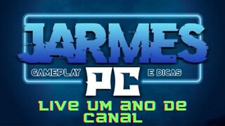 Live de um ano de canal