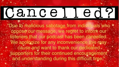Cancelled Due To Sabotage