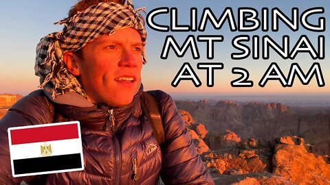 BREATHTAKING SUNRISE ON MOUNT SINAI SUMMIT | St. Catherine, Egypt سائح يتسلق جبل سيناء Travel Vlog