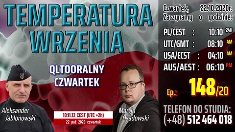 TEMPERATURA WRZENIA - Olszański, Osadowski NPTV (22.10.2020)