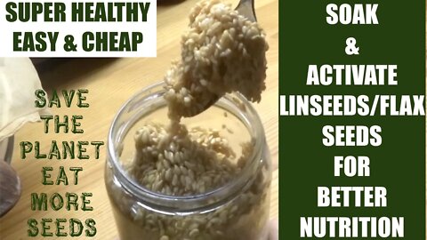 Soak to Activate & Dry Flax Seeds For Better Nutrition & Digestibility. Easy & Cheap!
