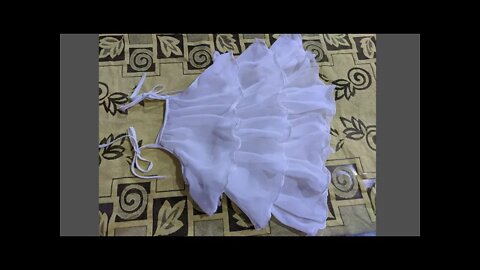 Frill Frock Cutting and Stitching