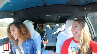 Carpool Karaoke (TESLA Edition) With My Girls!