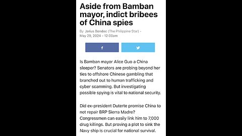 Aside from Bamban mayor, indict bribees of China spies