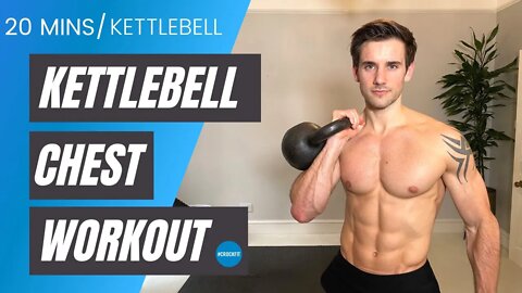 KETTLEBELL CHEST WORKOUT to build bigger pecs in 20 minutes at home | #CrockFit
