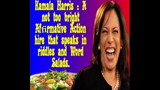 KAMALA HARRIS SHOWS HOW BRAINLESS SHE IS AND WORRIES ABOUT OTHER COUNTRIES BORDERS EXCEPT FOR OURS!!
