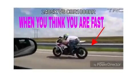 WHEN YOU THINK YOU ARE FAST AND THEN REALITY HITS