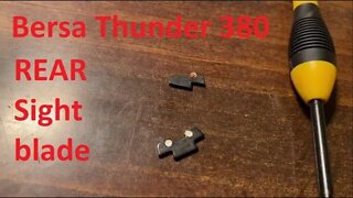 Bersa Thunder 380 Sight blade replacement.