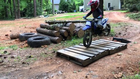 PW50 Hard Enduro Practice on the Backyard Dirt Bike Track