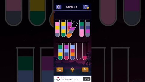 Water Sort Puzzle Level 49