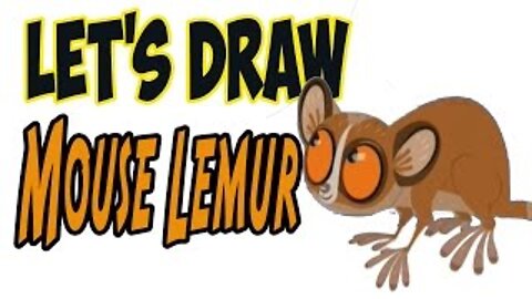 Drawing Mouse Lemur from Wild Kratts! (Basic shapes and lines)