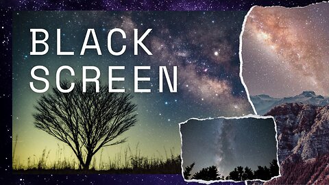 Soothing Ambient Music for Relaxation: Black Screen Background