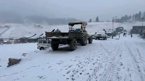 Snowfall in Kashmir