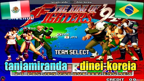 The King of Fighters '94 (taniamiranda Vs. dinei-koreia) [Mexico Vs. Brazil]