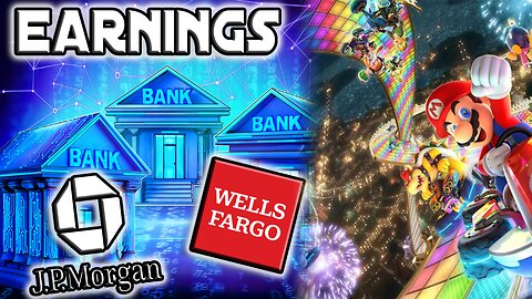 Live Earnings Showdown: JP Morgan & Wells Fargo – Surprises Ahead! | Q2 2024 Earnigns $JPM, $WFC | Mario Kart 8 Deluxe