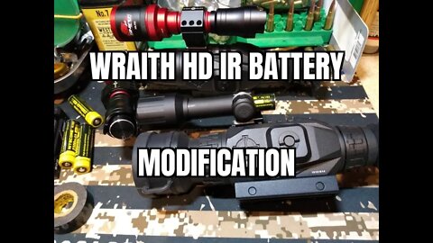 Sightmark Wraith HD IR Light 18650 Battery Modification