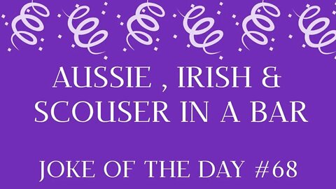 Joke Of The Day #68 - An Aussie, an Irishman and a SCOUSER Meet JESUS in a BAR !