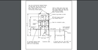 Electric Meter Pedestal Build