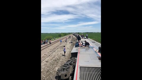 3 killed and at least 50 injured when Amtrak train derails in Missouri after hitting dump truck
