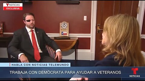 Dan Crenshaw Habla Sobre Su Propuesta De Enviar Soldados a México Con Telemundo