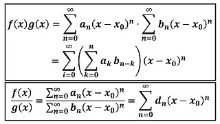 Infinite Sequences and Series: Multiplication and Division of Power Series