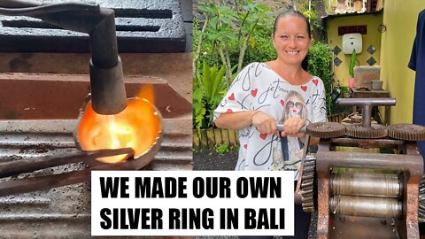 BALI - Silver Jewellery Making Class - We made our own RINGS in SIDEMEN (Agung Silver)