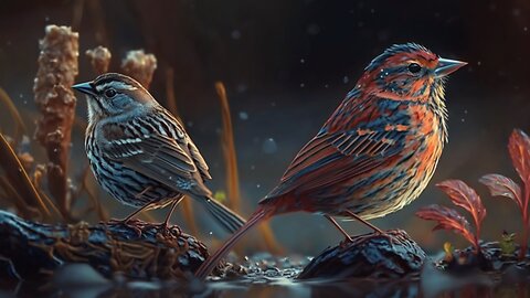 🎵 Cardinal & Sparrow Serenade at Dawn