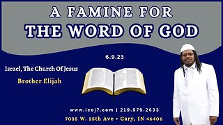 A FAMINE FOR THE WORD OF GOD