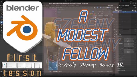 Blender first lesson: A modest fellow