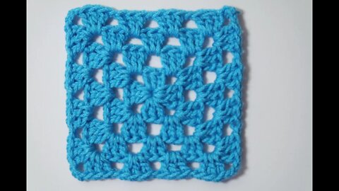 How to crochet granny square free written pattern in description