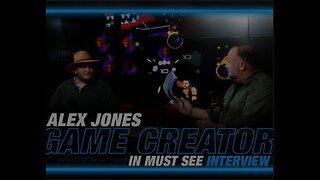 Alex jones new retro video game. GAME CREATOR IN MUST SEE INTERVIEW.