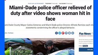 Miami Dade Police Officer Punches Black Woman In Face For Calling Him White