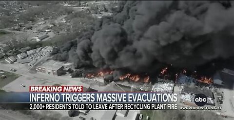 Recycling plant explodes in Indiana, thousands forced to flee