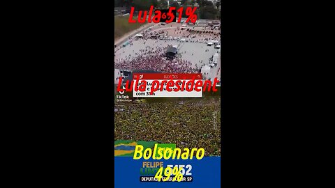 Lula vs Bolsonaro crowd, kind of like Trump vs Biden