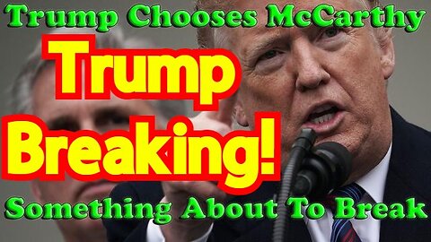 BREAKING: Trump Supports McCarthy!