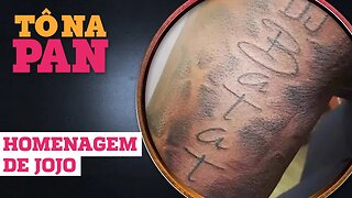 TATUAGEM DA JOJO EM HOMENAGEM AO DJ BATATA