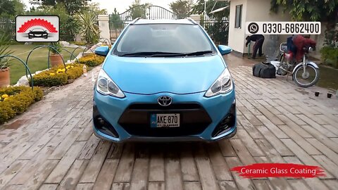 aqua hybrid after complete car detailing & glass coating in gulberg green islamabad | cardetailingpk