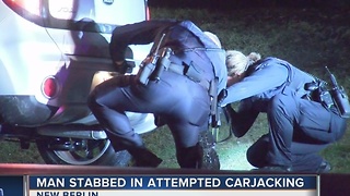 Man stabbed in attempted carjacking